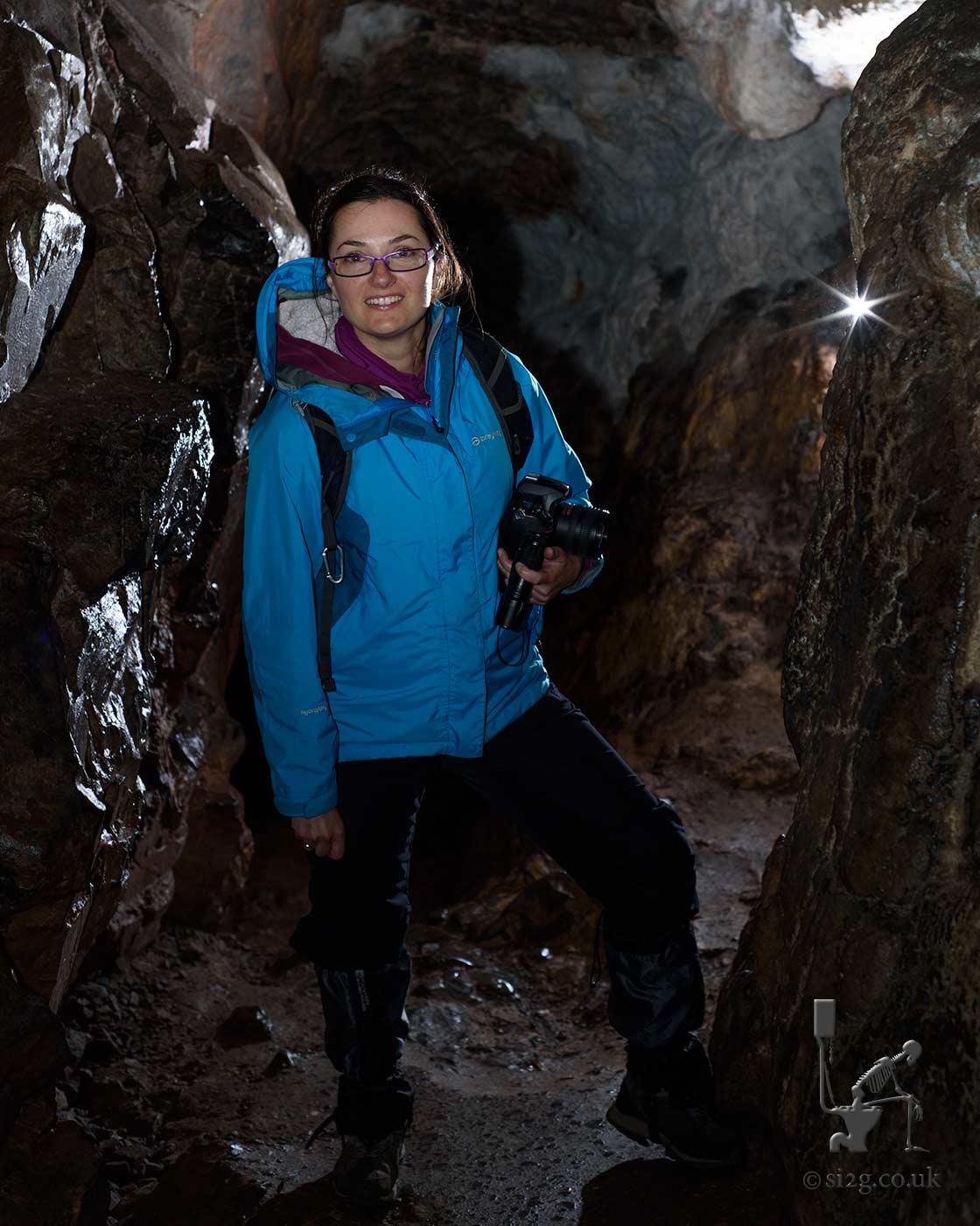 Going Underground - Daria exploring a network of caves underneath the Welsh countryside.