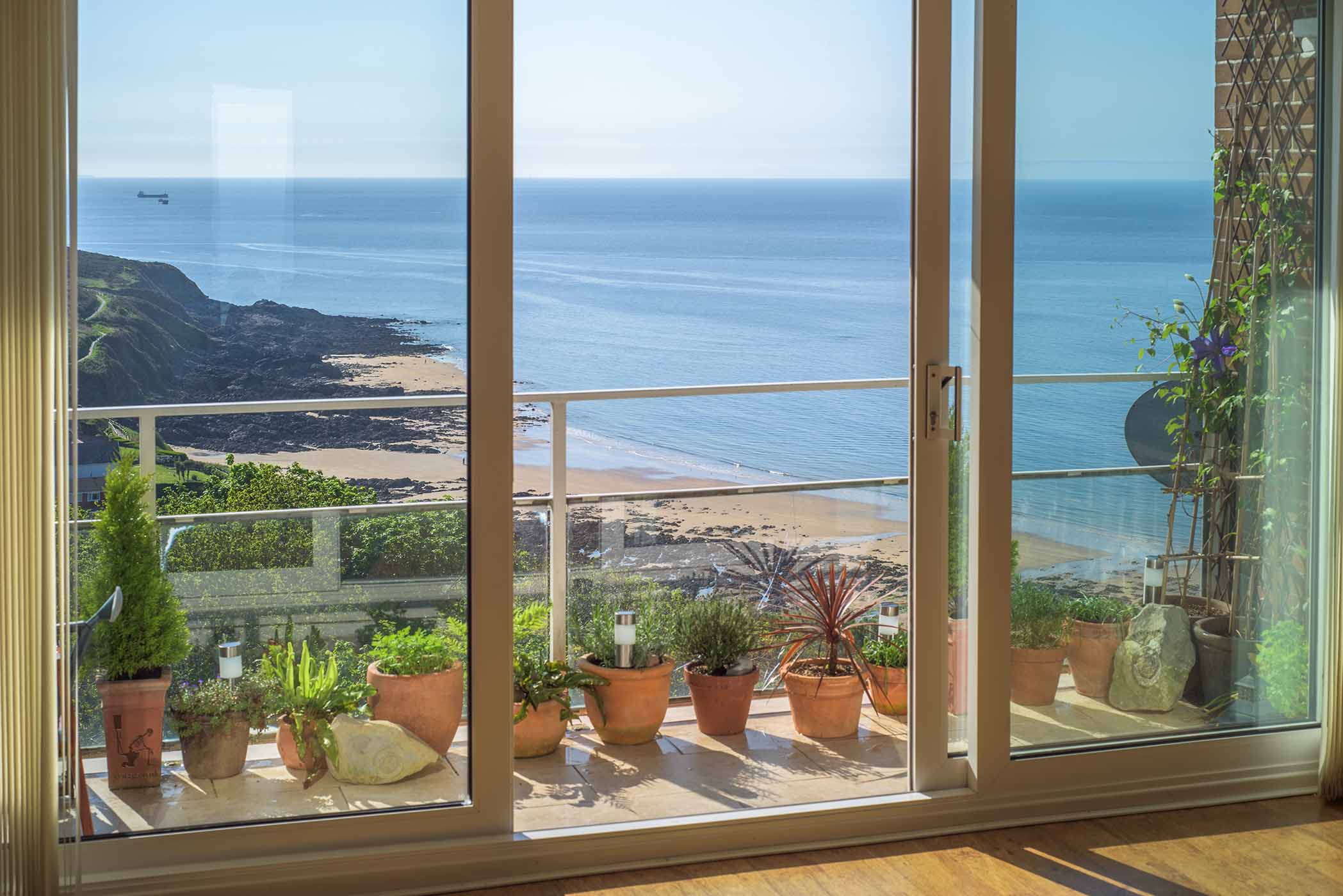 Living by the Seaside - A wonderful view from a flat that overlooks Langland Bay in South Wales.