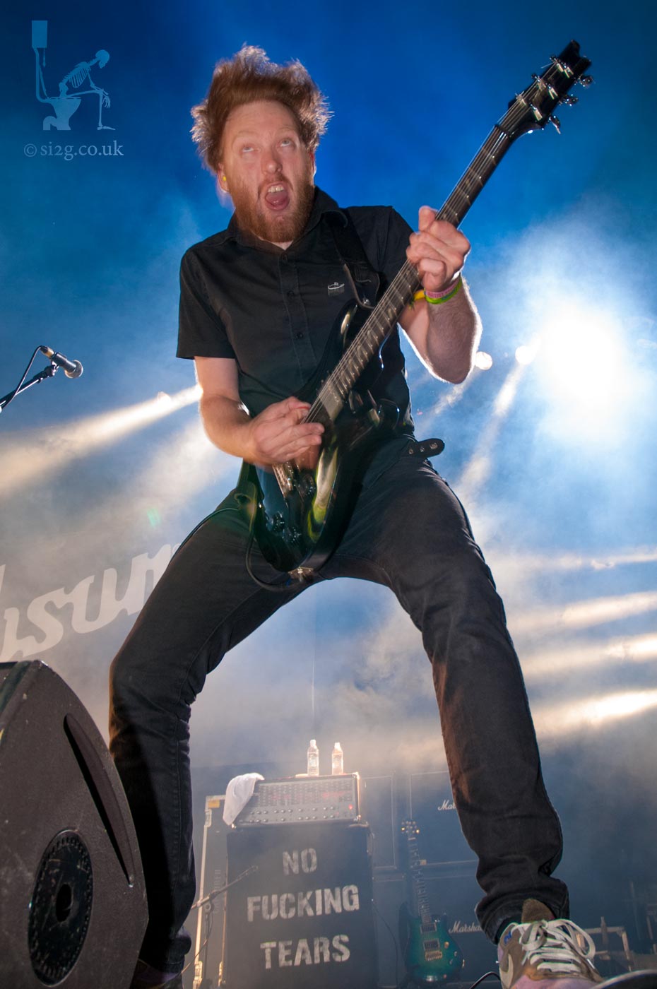 Johnny Truant - I love this shot of Reuben Gotto, guitarist of Johnny Truant playing at the Download festival back in 2008.